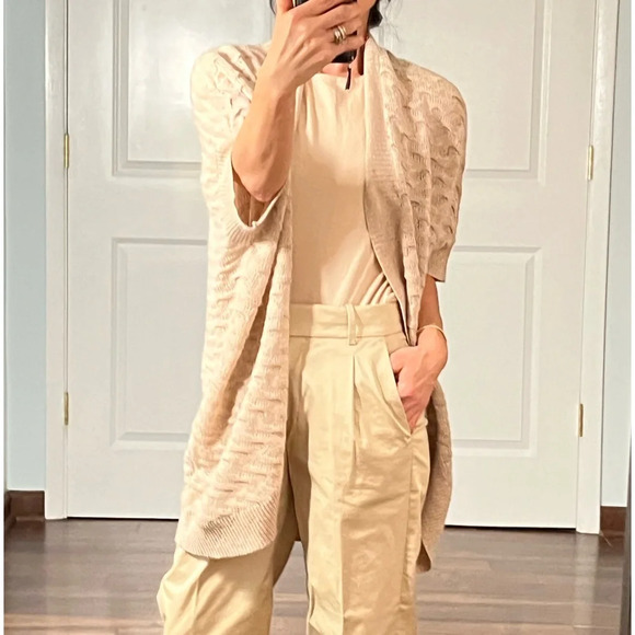 Lord& Taylor 100% cashmere open cocoon cardigan size M - Picture 4 of 12